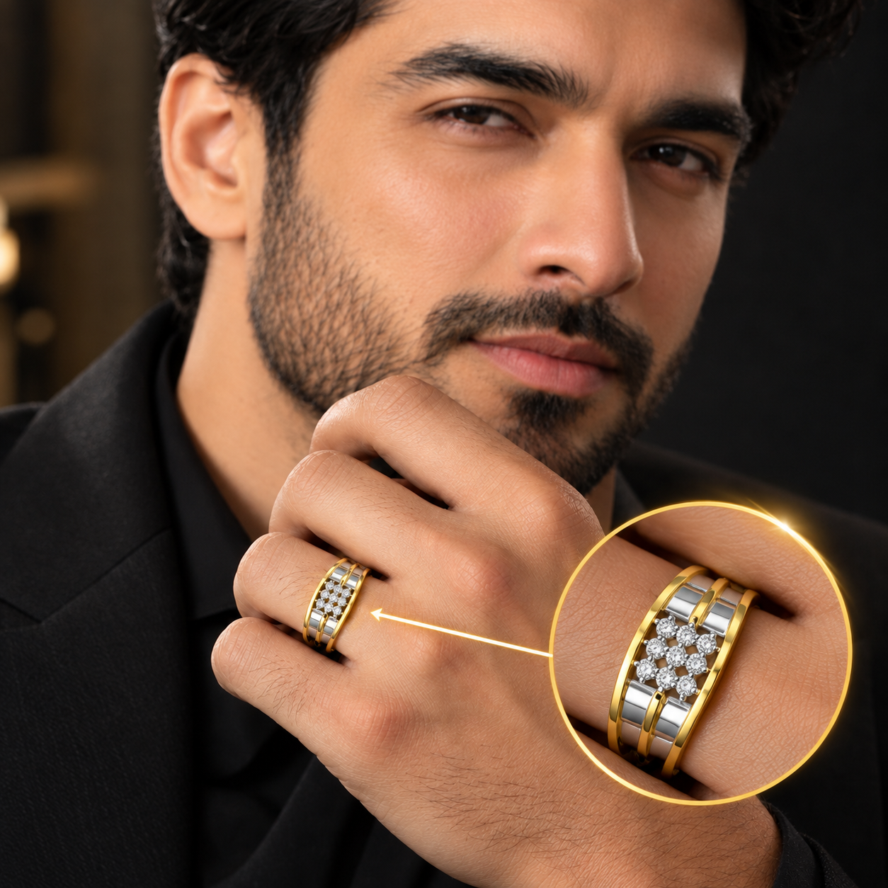 Lab-Grown Diamond Cluster Ring