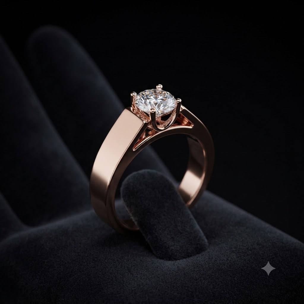 Classic Solitaire Lab-Grown Diamond Men's Ring