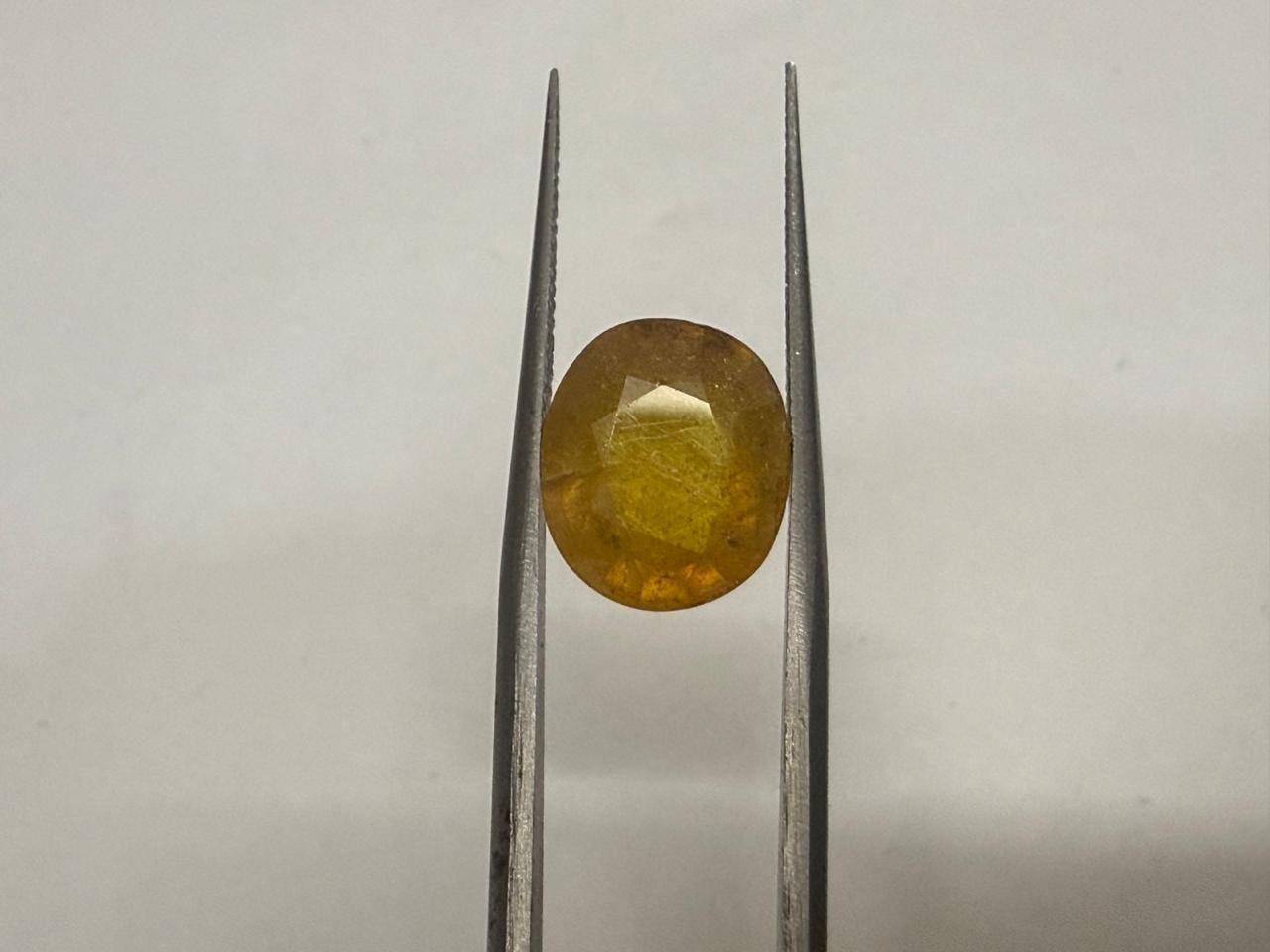Natural Pukhraj (Yellow Sapphire) 7.32 Ratti