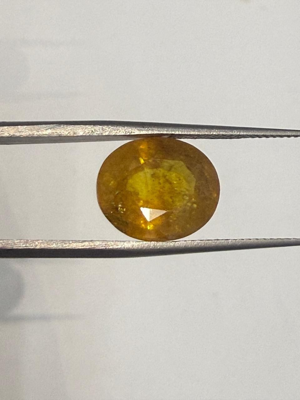 Natural Pukhraj (Yellow Sapphire) 9.96 Ratti