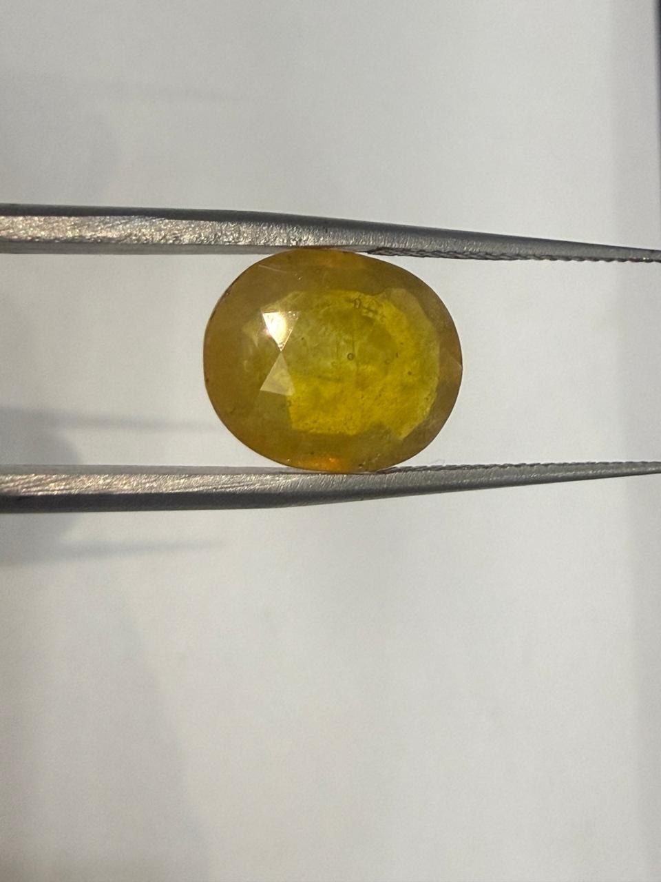 Natural Pukhraj (Yellow Sapphire) 6.79 Ratti