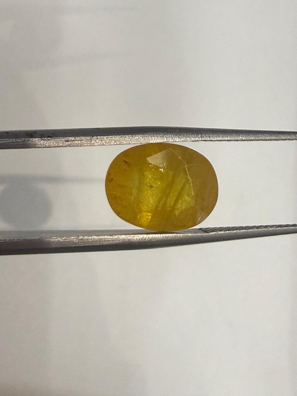 Natural Pukhraj (Yellow Sapphire) 5.40 Ratti