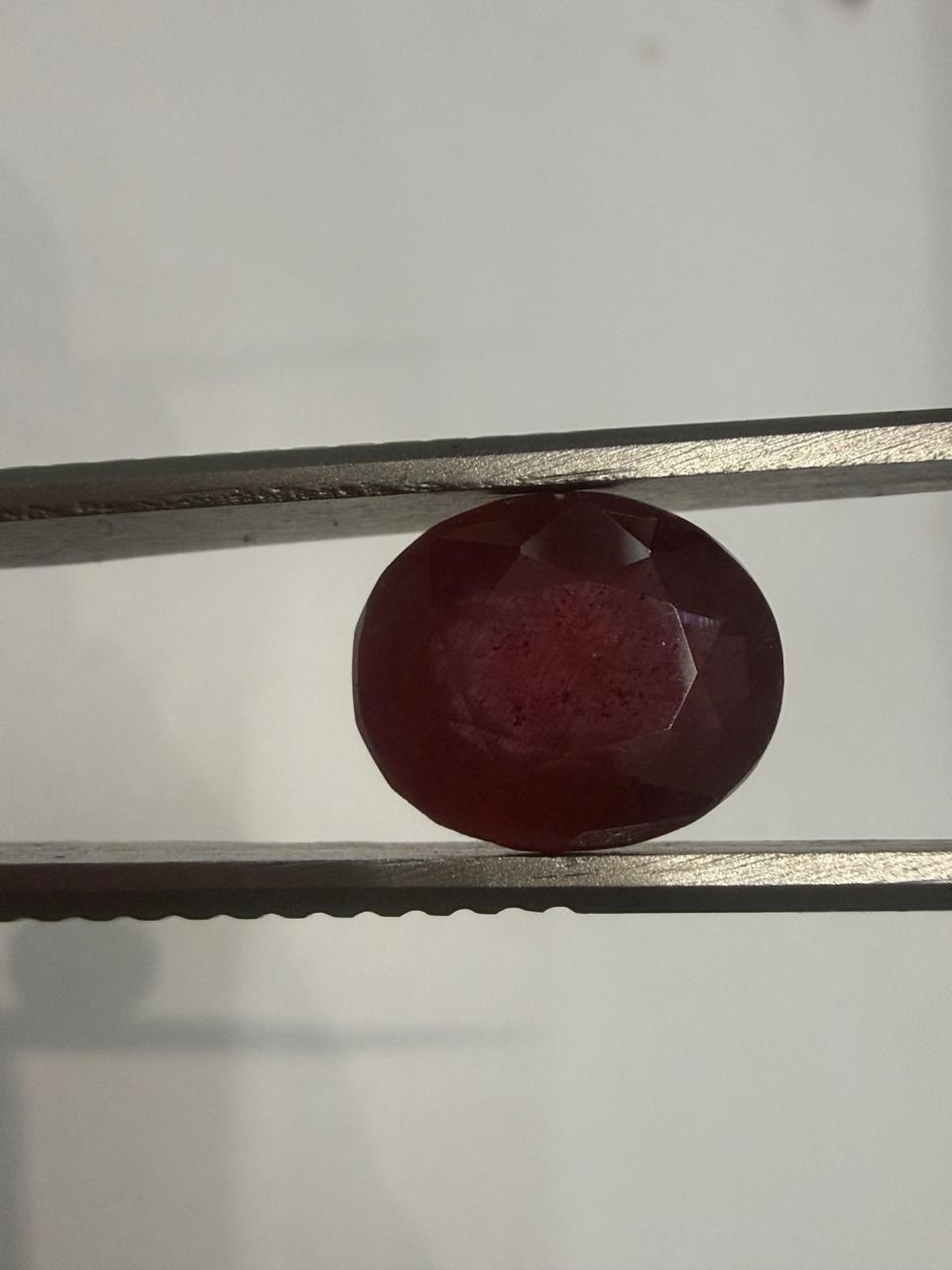 Natural Manik (Ruby) 8.50 Ratti – Oval Shape