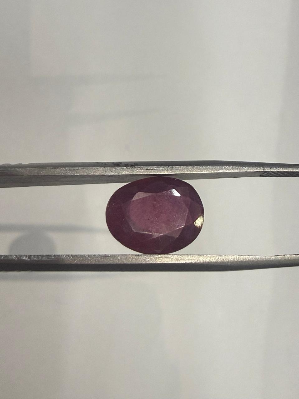 Natural Manik (Ruby) 4.67 Ratti – Oval Shape